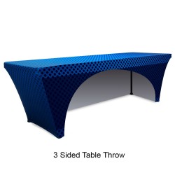 Stretch 8ft Table Throw Full Color Printing