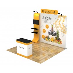 10ft Straight Custom Trade Show Display Booth 17 10ft Straight Custom Trade Show Display Booth 17