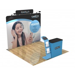 10ft Curve Custom Trade Show Display Booth 19 10ft Curve Custom Trade Show Display Booth 19