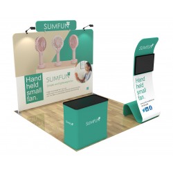 10ft Straight Custom Trade Show Display Booth 25 10ft Straight Custom Trade Show Display Booth 25