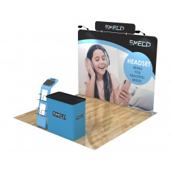 10ft Curve Custom Trade Show Display Booth 19 10ft Curve Custom Trade Show Display Booth 19
