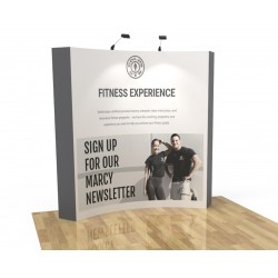 8 ft. RPL Fabric Pop Up Display - 89"h Curve Graphic Package 8 ft. RPL Fabric Pop Up Display - 89"h Curve Graphic Package