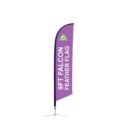 9Ft. Feather Angled Flag – Print and Stand 9Ft. Feather Angled Flag – Print and Stand
