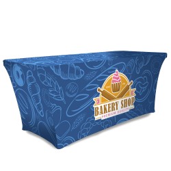 Stretch 6ft Table Throw Full Color Printing Stretch 6ft Table Throw Full Color Printing